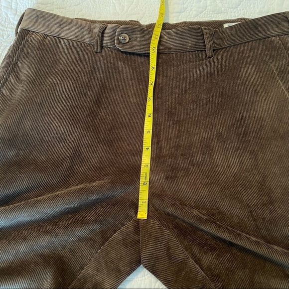 Peter Millar Nanoluxe Corduroy Brown Pants - 35x29 - Picture 10 of 15